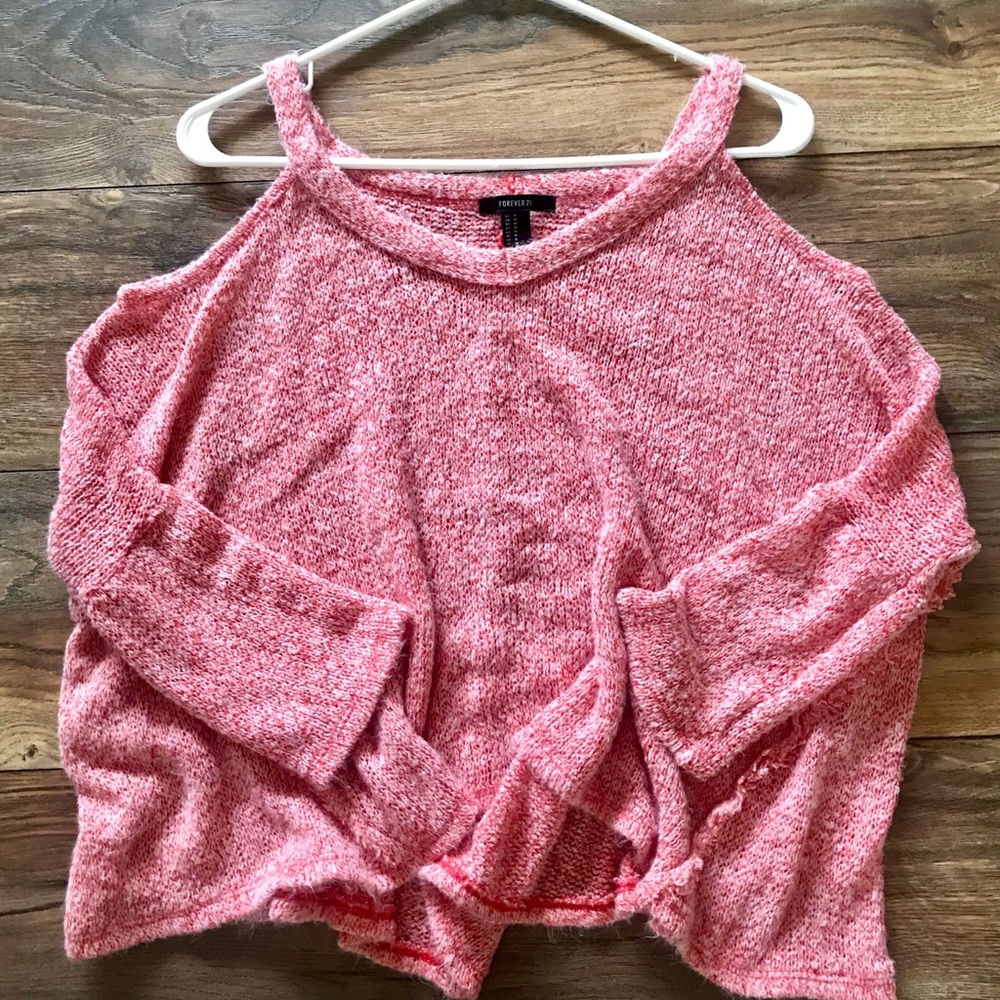 Forever 21 cold shoulder sweater